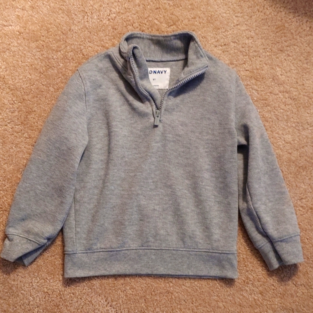 5t Old Navy Gray Quarter zip